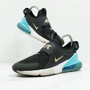 Nike Air Max 270 Extreme GS Black Baltic Blue CI1108-009 Size 6 Youth Wo's 7.5